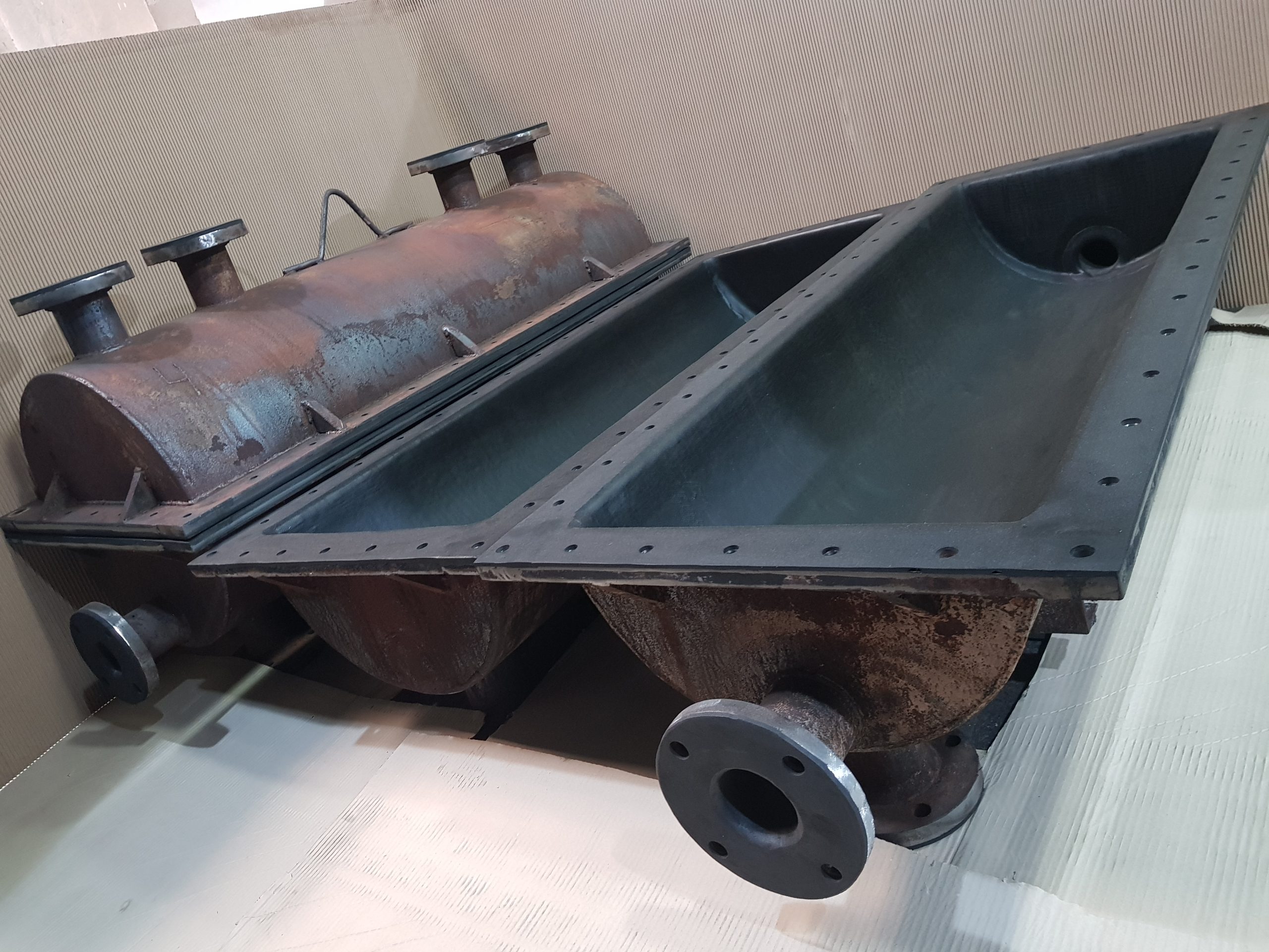 Tanque Declorinador de ø500 x 1400 mm