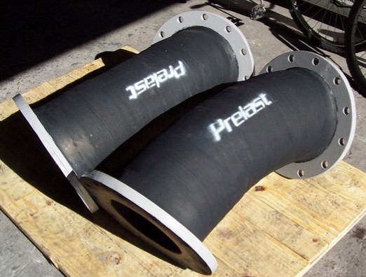 Mangueras curvas bridadas