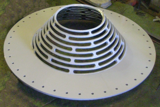 Parrilla de Descarga Cónica Ø3070mm